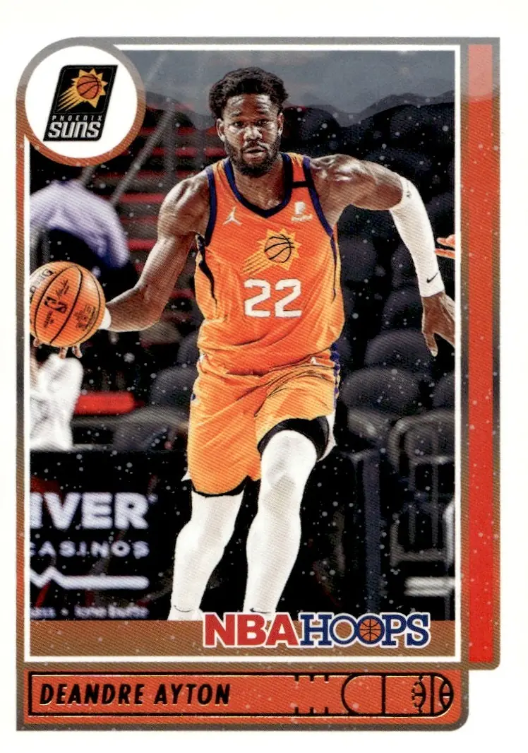 2021-22 NBA Hoops #36 Deandre Ayton (front)