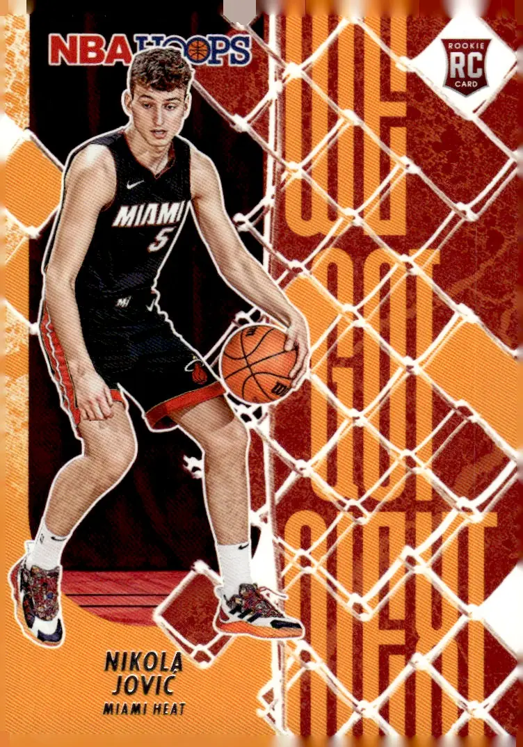 2022-23 NBA Hoops #24 Nikola Jovic (front)