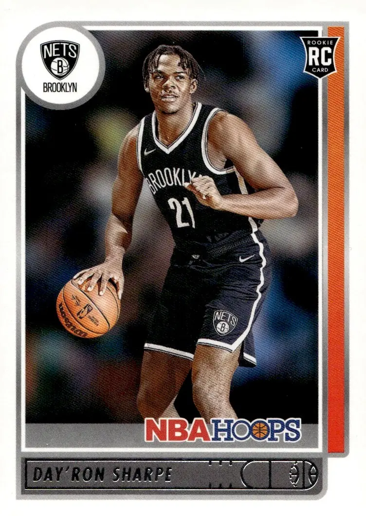 2021-22 NBA Hoops #215 Day'Ron Sharpe (front)
