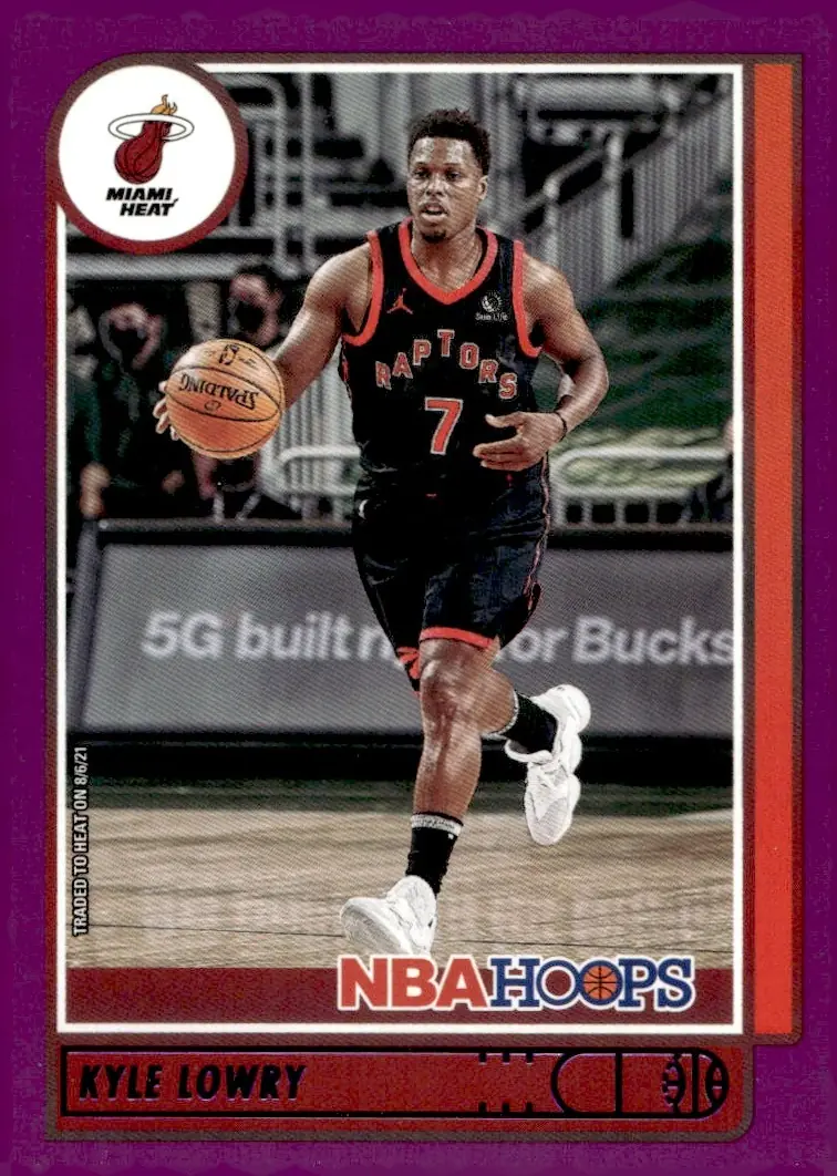 2021-22 NBA Hoops #89 Kyle Lowry – Purple (front)