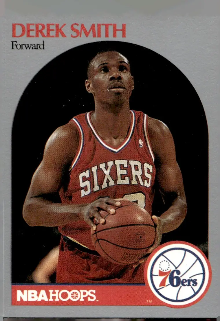 1990-91 NBA Hoops #231 Derek Smith (front)