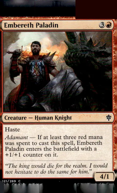 2019 Throne of Eldraine (ELD) #121/269 Embereth Paladin