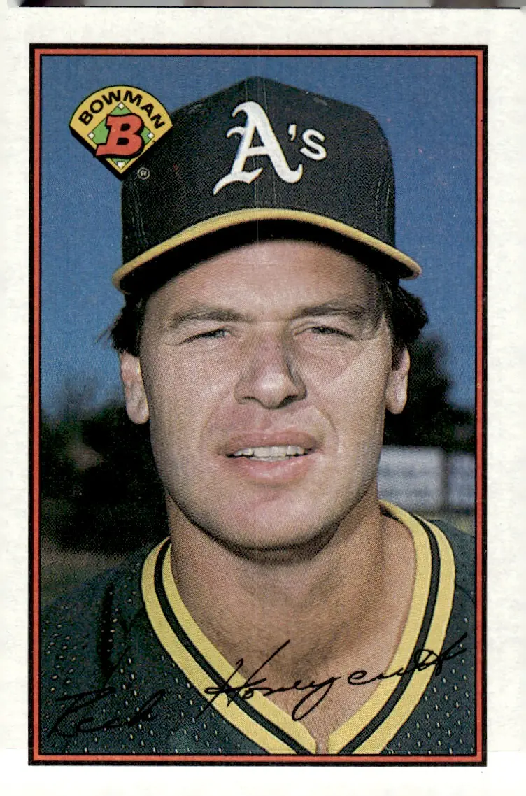 1989 Bowman #187 Rick Honeycutt (front)