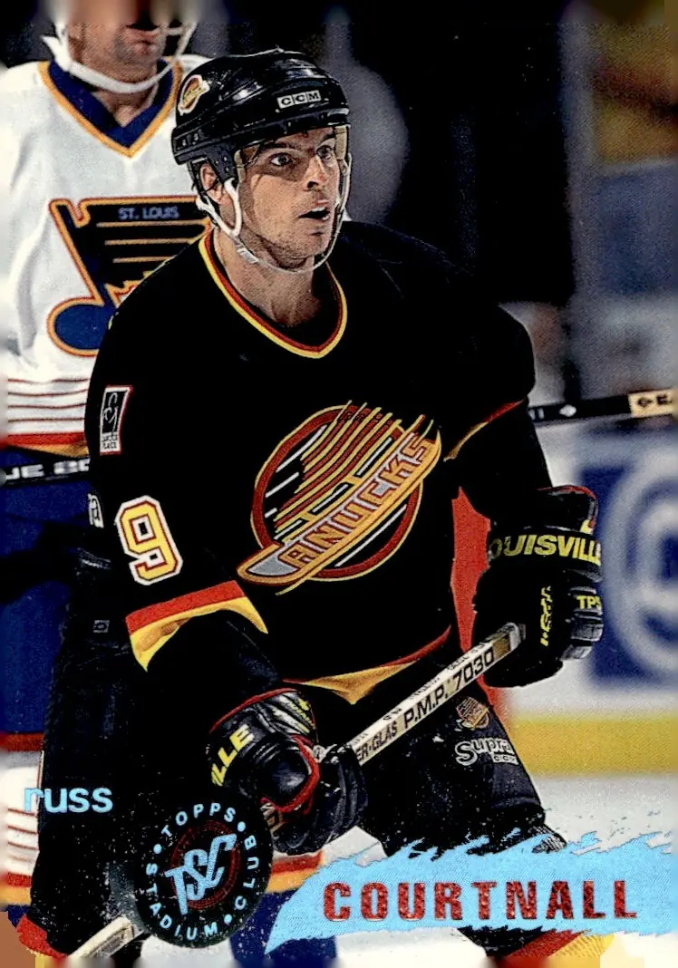 1995-96 Stadium Club #9 Russ Courtnall (front)
