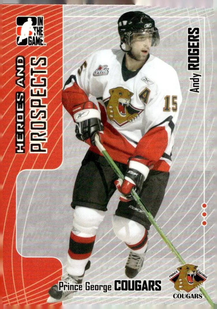 2005-06 In The Game Heroes and Prospects #325 Andy Rogers (front)