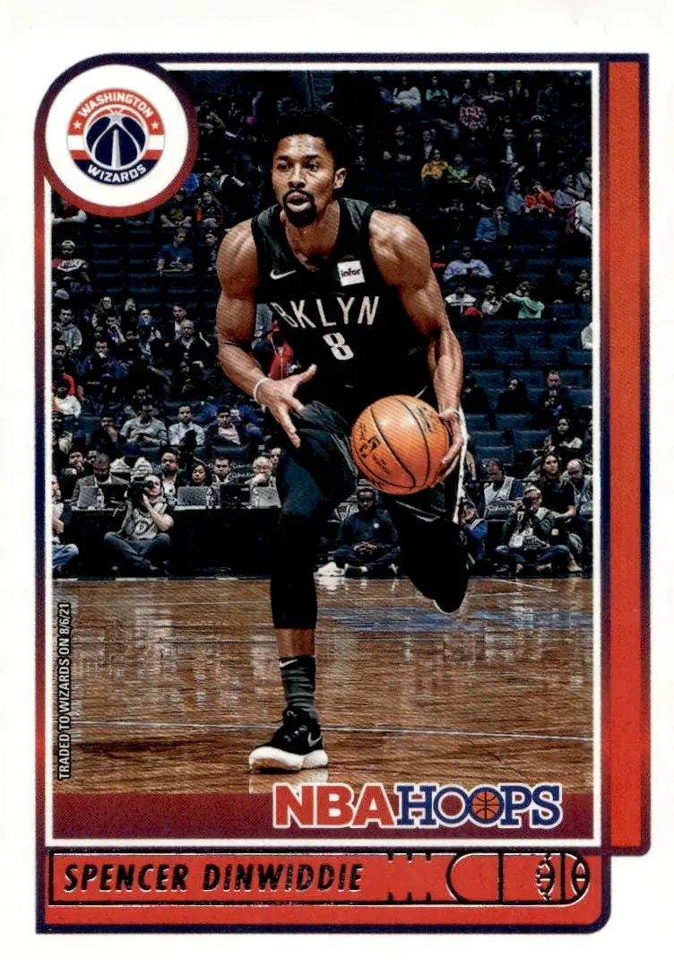 2021-22 NBA Hoops #200 Spencer Dinwiddie (front)