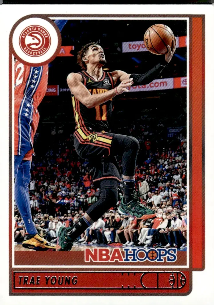 2021-22 NBA Hoops #138 Trae Young (front)