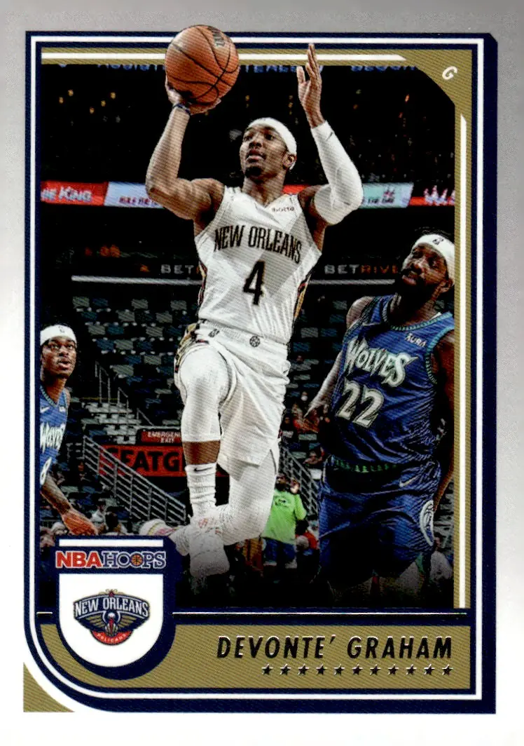 2022-23 NBA Hoops #145 Devonte' Graham (front)