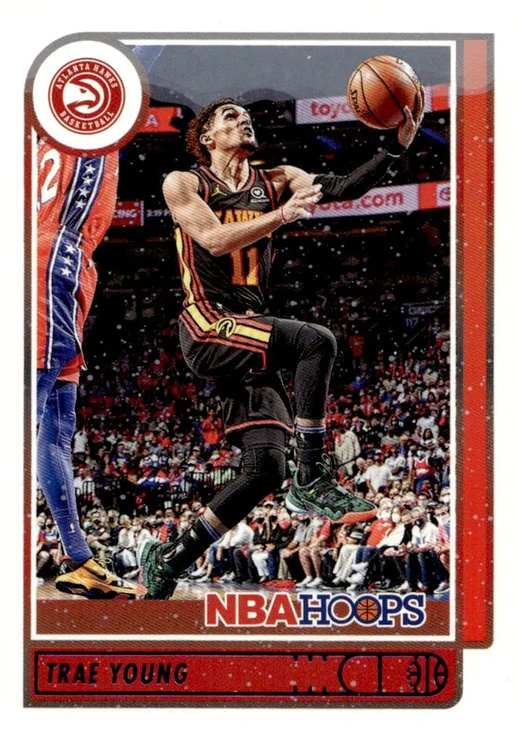 2021-22 NBA Hoops #138 Trae Young (front)