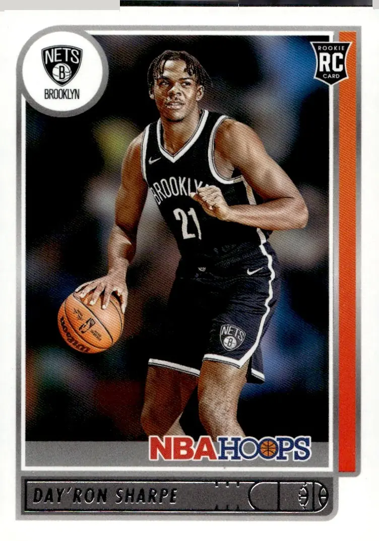 2021-22 NBA Hoops #215 Day'Ron Sharpe (front)