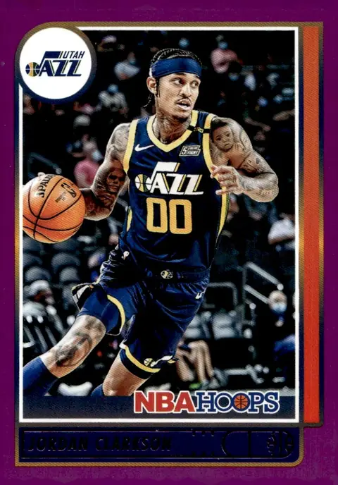 2021-22 NBA Hoops #199 Jordan Clarkson – Purple