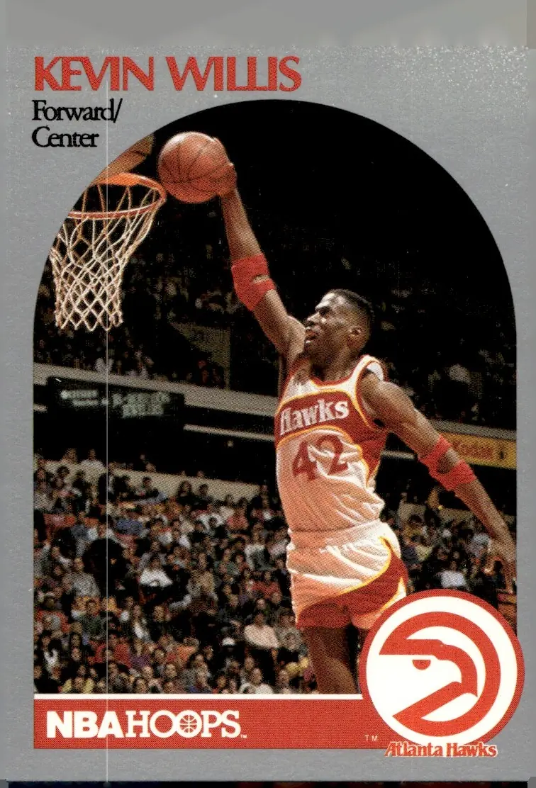 1990-91 NBA Hoops #37 Kevin Willis (front)