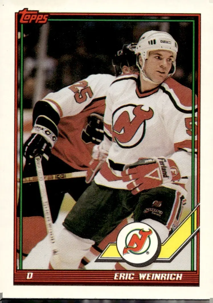 1991-92 Topps #92 Eric Weinrich (front)