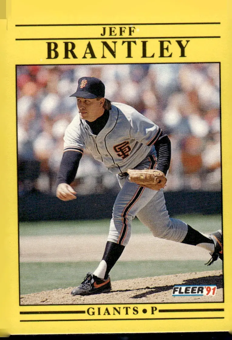 1991 Fleer #255 Jeff Brantley (front)