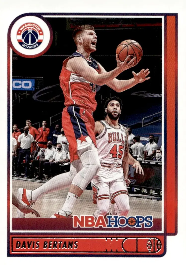 2021-22 NBA Hoops #130 Davis Bertans (front)