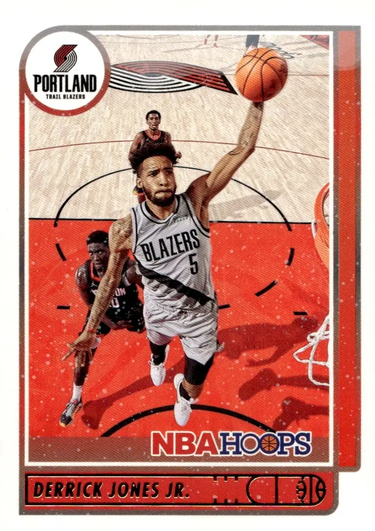2021-22 NBA Hoops #131 Derrick Jones Jr. (front)