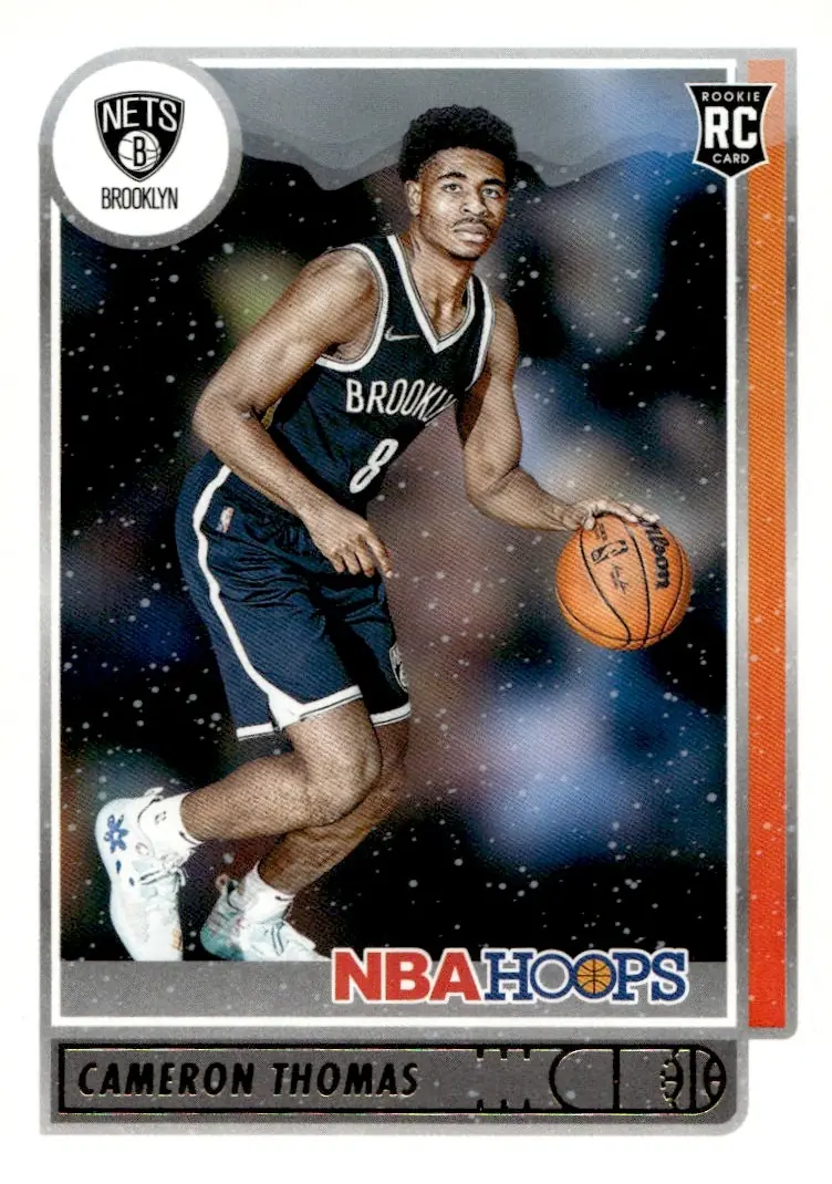 2021-22 NBA Hoops #231 Cameron Thomas – Winter (front)