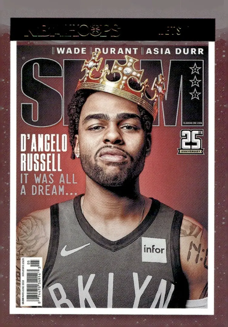 2021-22 NBA Hoops #221 D'Angelo Russell (front)