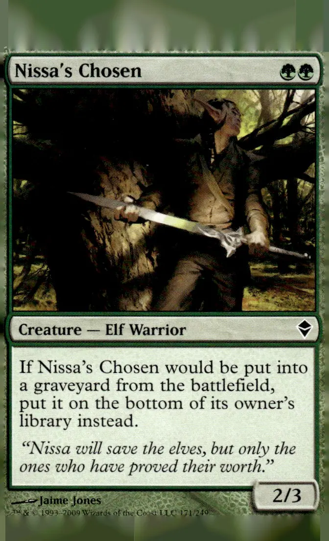 2009 Zendikar #171/249 Nissa's Chosen (front)