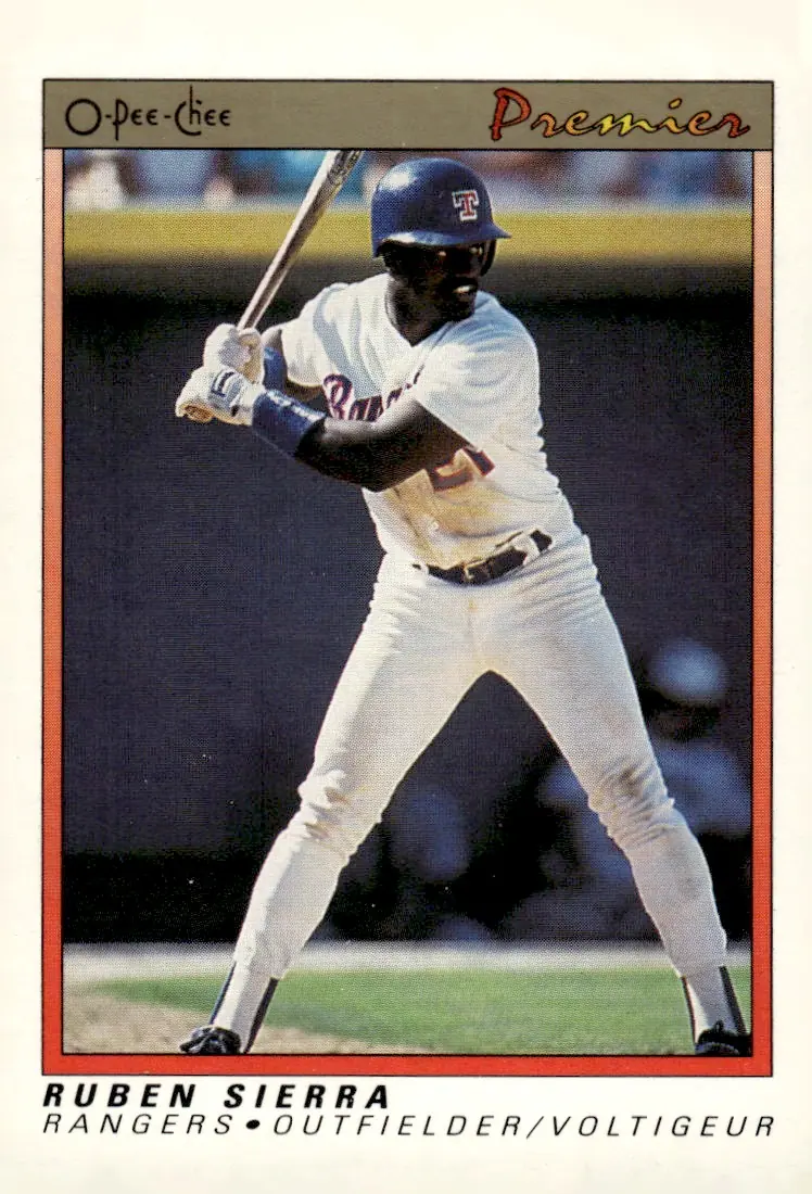 1991 O-Pee-Chee Premier #109 Ruben Sierra (front)