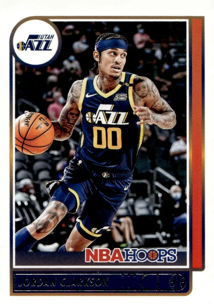 2021-22 NBA Hoops #199 Jordan Clarkson (front)