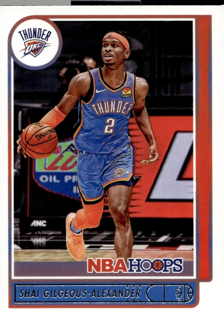 2021-22 NBA Hoops #3 Shai Gilgeous-Alexander (front)