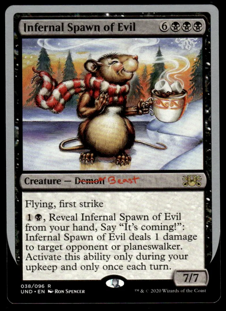 2020 Unsanctioned (UND) #038/096 Infernal Spawn of Evil (front)