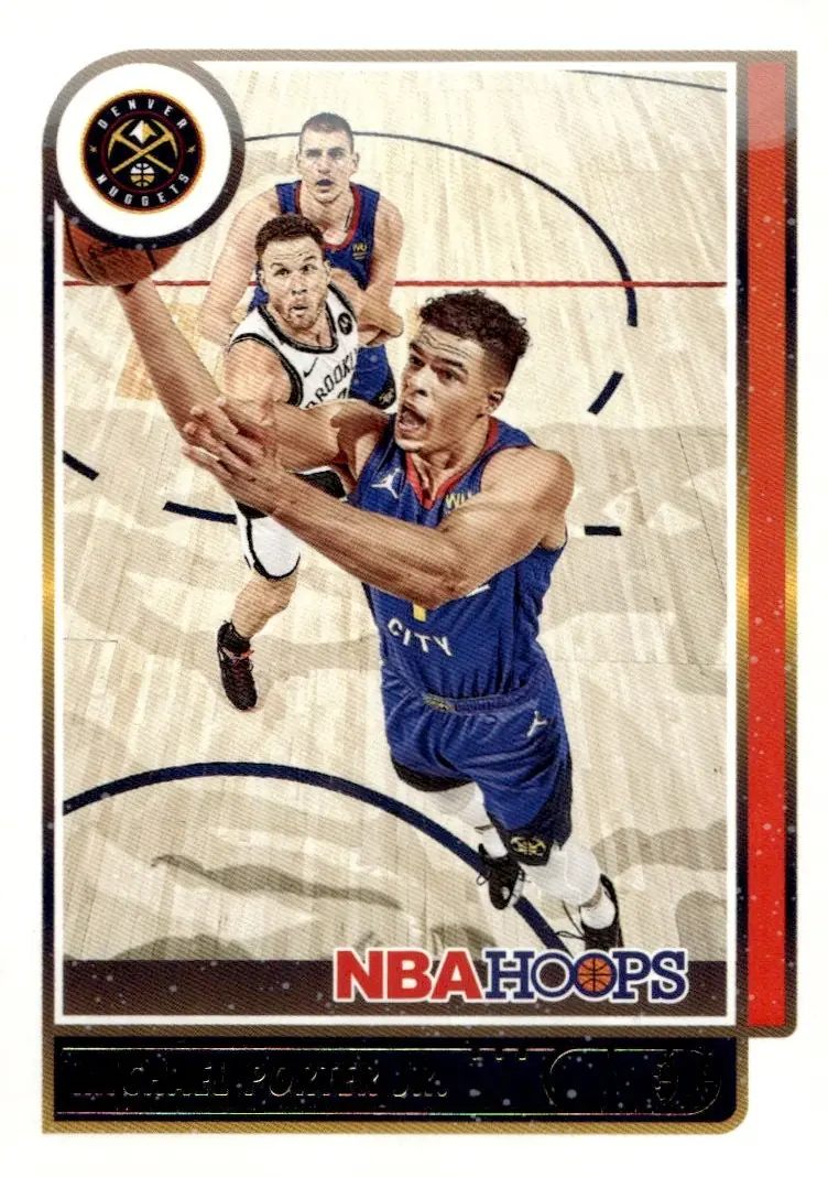 2021-22 NBA Hoops #21 Michael Porter Jr. (front)