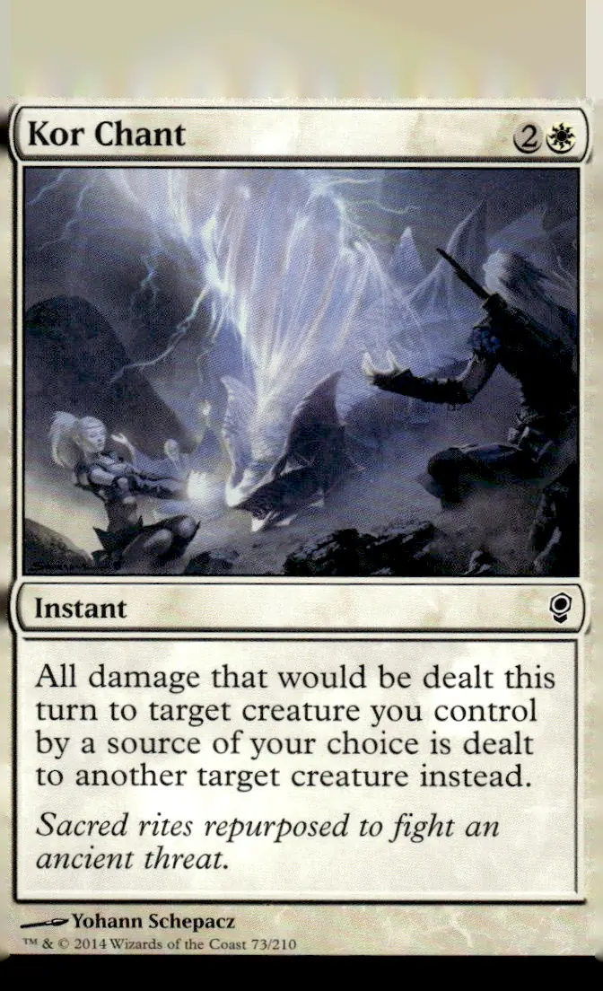 2014 Magic: The Gathering — Conspiracy #73/210 Kor Chant (front)