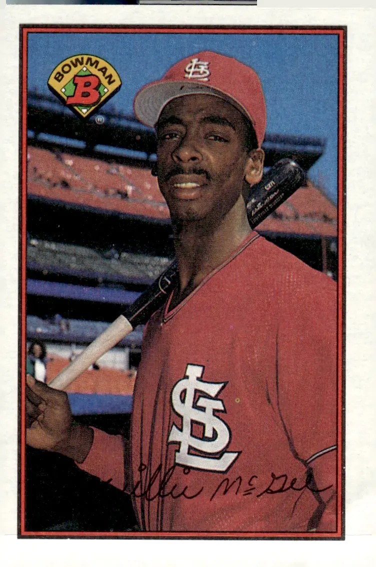 1989 Bowman #442 Willie McGee (front)