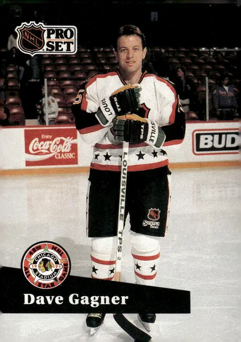 1991-92 Pro Set (French/Bilingual edition) #288 Dave Gagner – French-language version