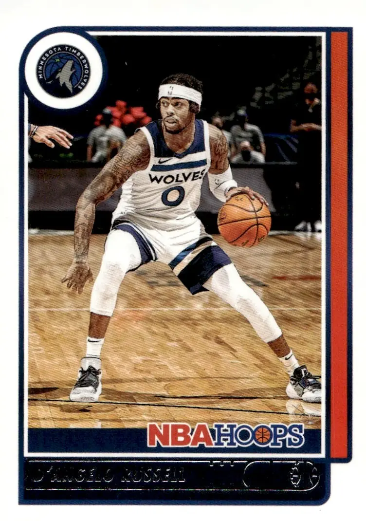2021-22 NBA Hoops #161 D'Angelo Russell (front)