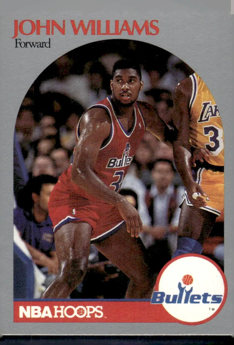 1990-91 NBA Hoops #304 John Williams (front)