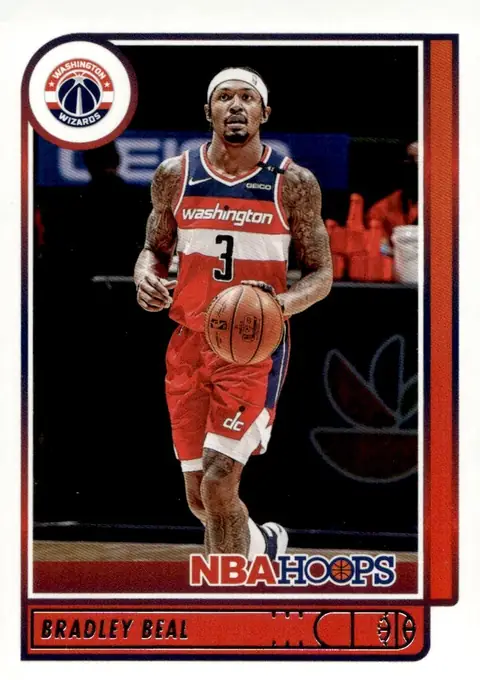2021-22 NBA Hoops #100 Bradley Beal