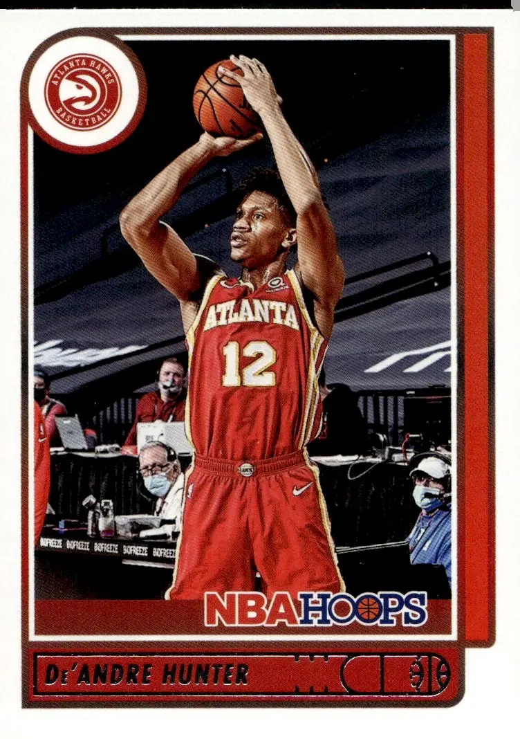 2021-22 NBA Hoops #188 De'Andre Hunter (front)