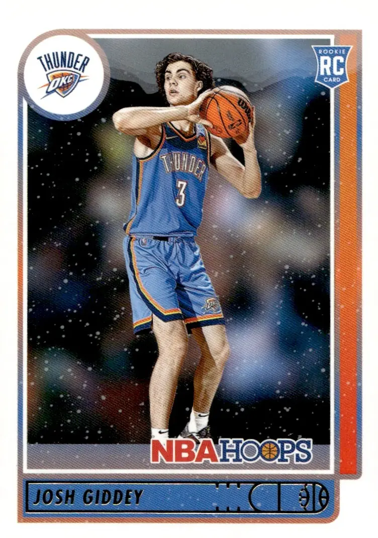 2021-22 NBA Hoops #202 Josh Giddey (front)
