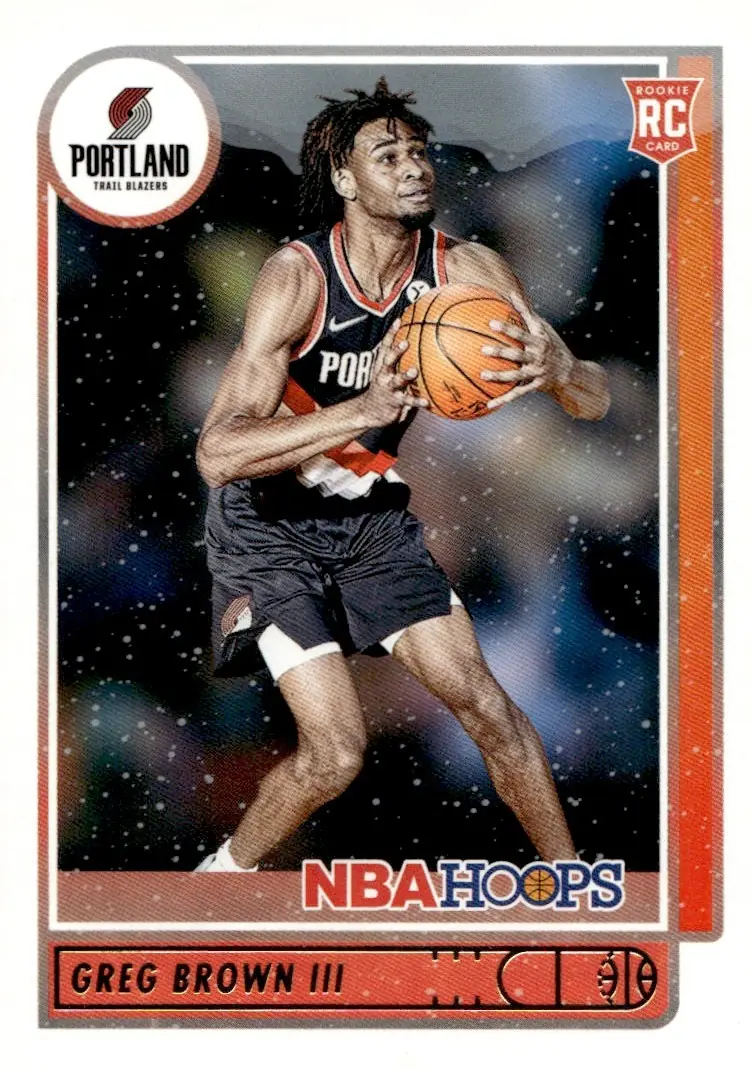 2021-22 NBA Hoops #226 Greg Brown III (front)