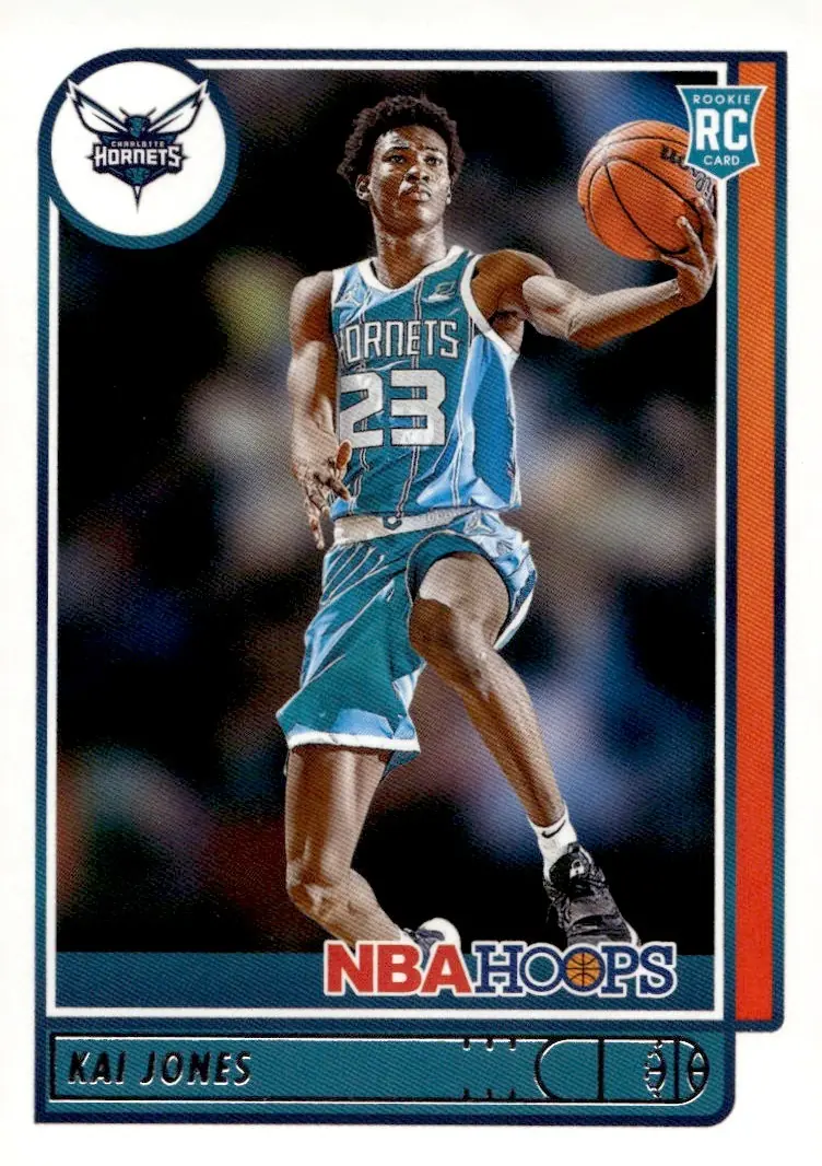 2021-22 NBA Hoops #230 Kai Jones (front)