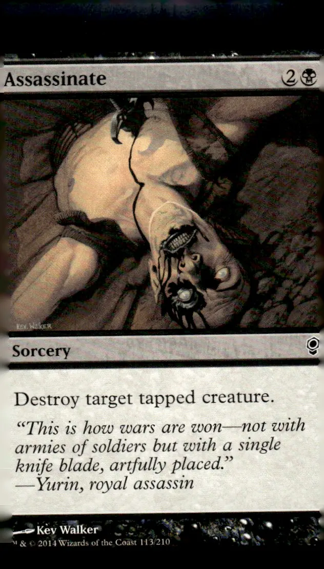 2014 Magic: The Gathering - Conspiracy (CNS) #113/210 Assassinate (front)