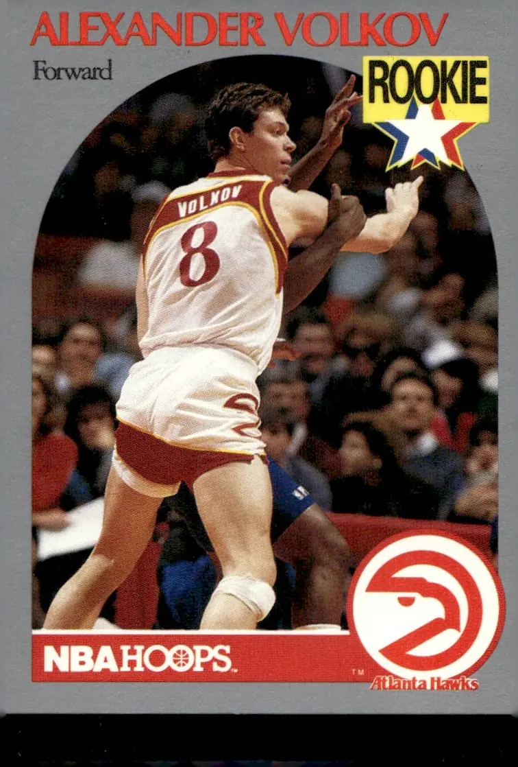 1990-91 NBA Hoops #34 Alexander Volkov (front)