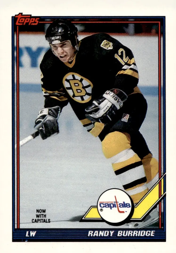 1991-92 Topps #358 Randy Burridge (front)
