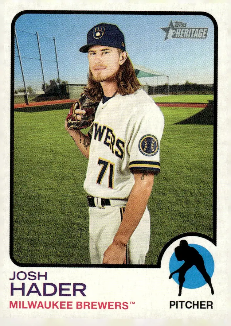 2022 Topps Heritage #327 Josh Hader (front)