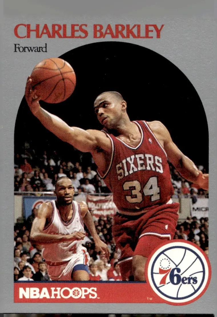 1990-91 NBA Hoops #225 Charles Barkley (front)