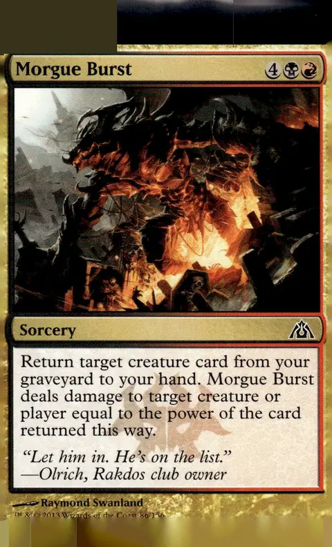 2013 Dragon's Maze #86/156 Morgue Burst