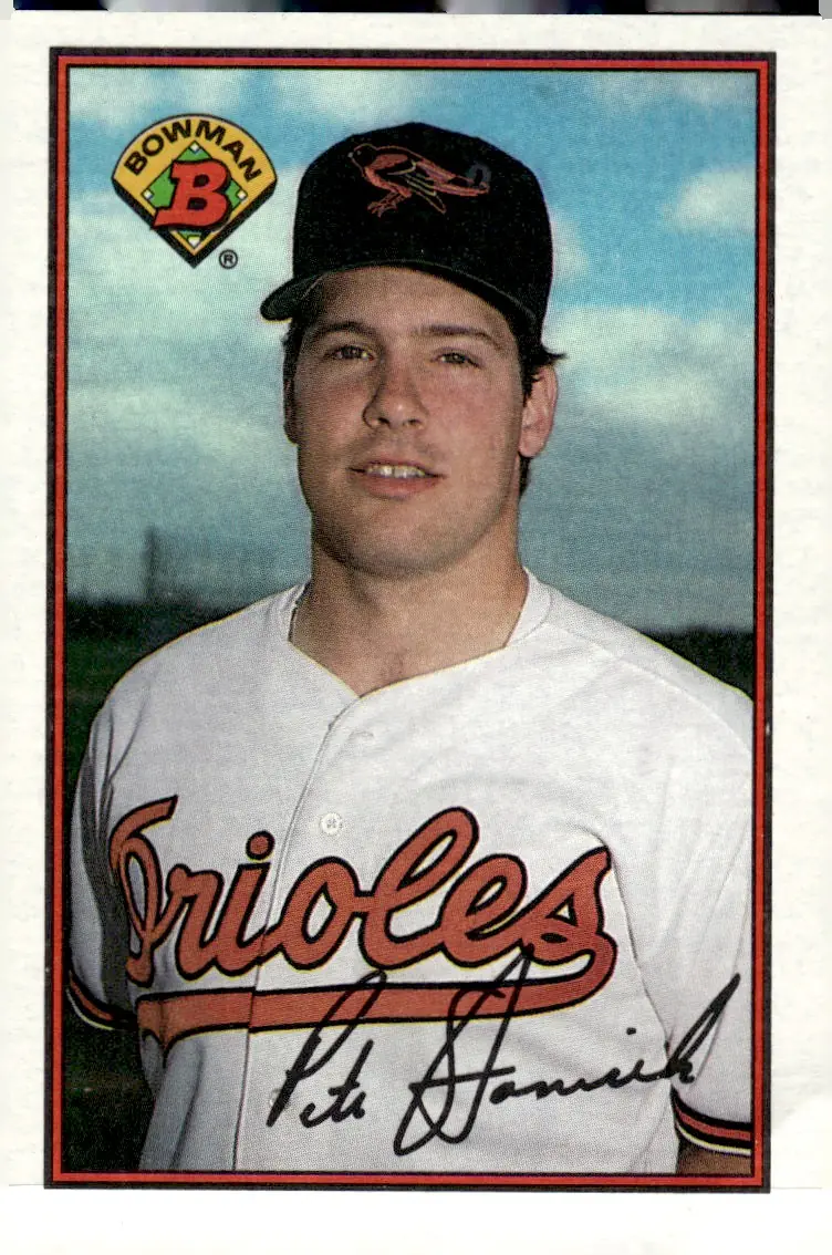 1989 Bowman #14 Pete Stanicek (front)