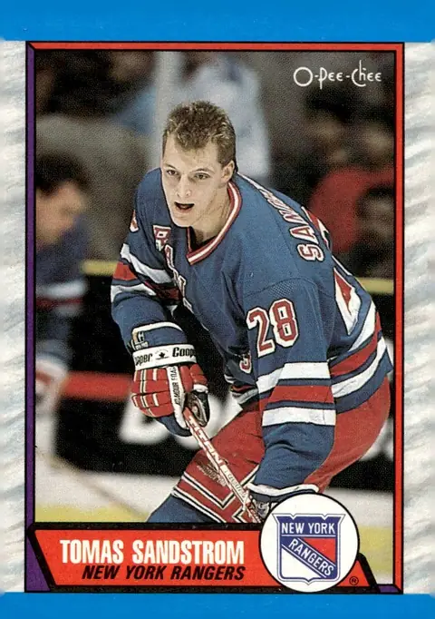 1989-90 O-Pee-Chee #54 Tomas Sandstrom