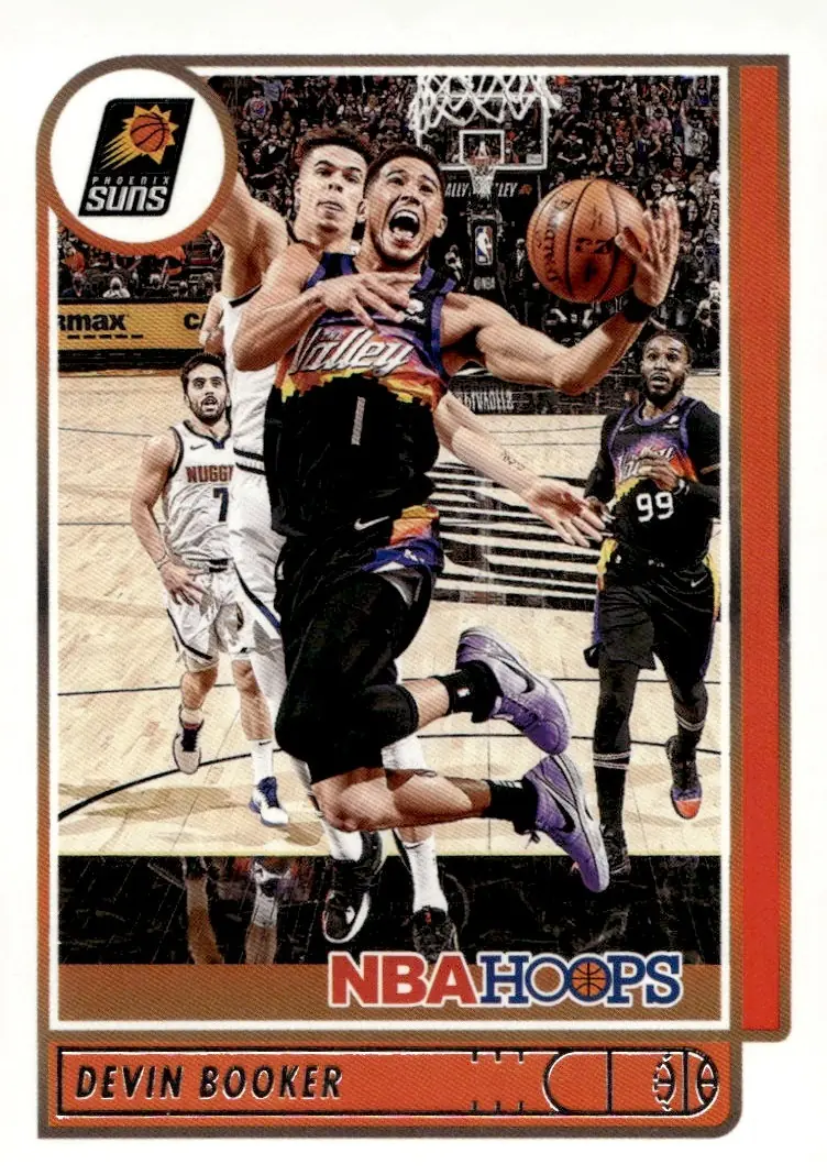2021-22 NBA Hoops #6 Devin Booker (front)