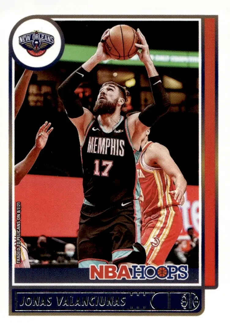 2021-22 NBA Hoops #152 Jonas Valanciunas (front)