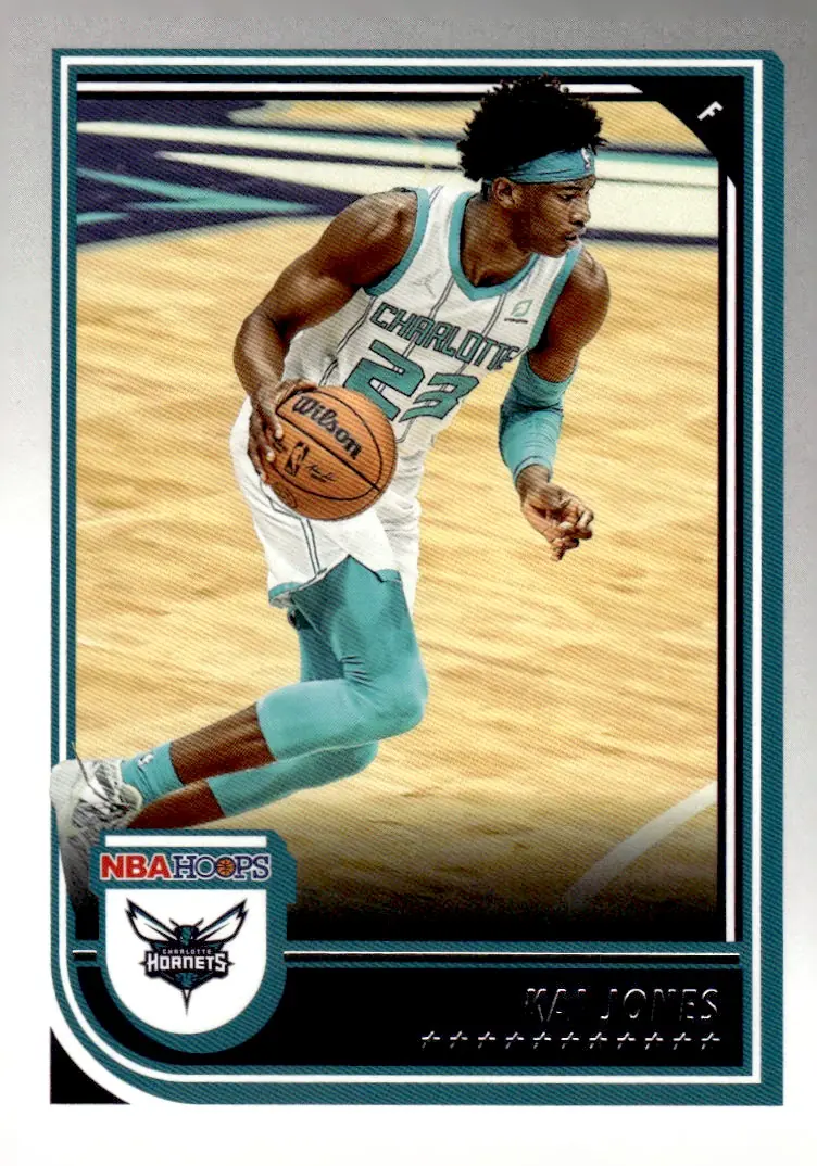 2022-23 NBA Hoops #88 Kai Jones (front)