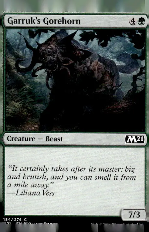 2020 Core Set 2021 (M21) #184/274 Garruk's Gorehorn